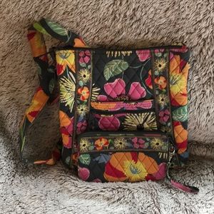 Vera Bradley Hipster Crossbody and Wristlet